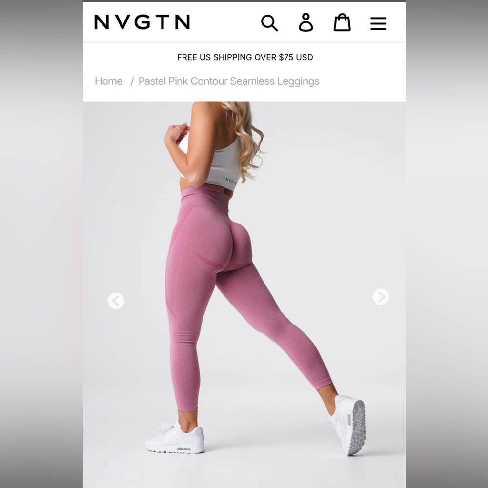 NVGTN Blush Pink Seamless Leggings